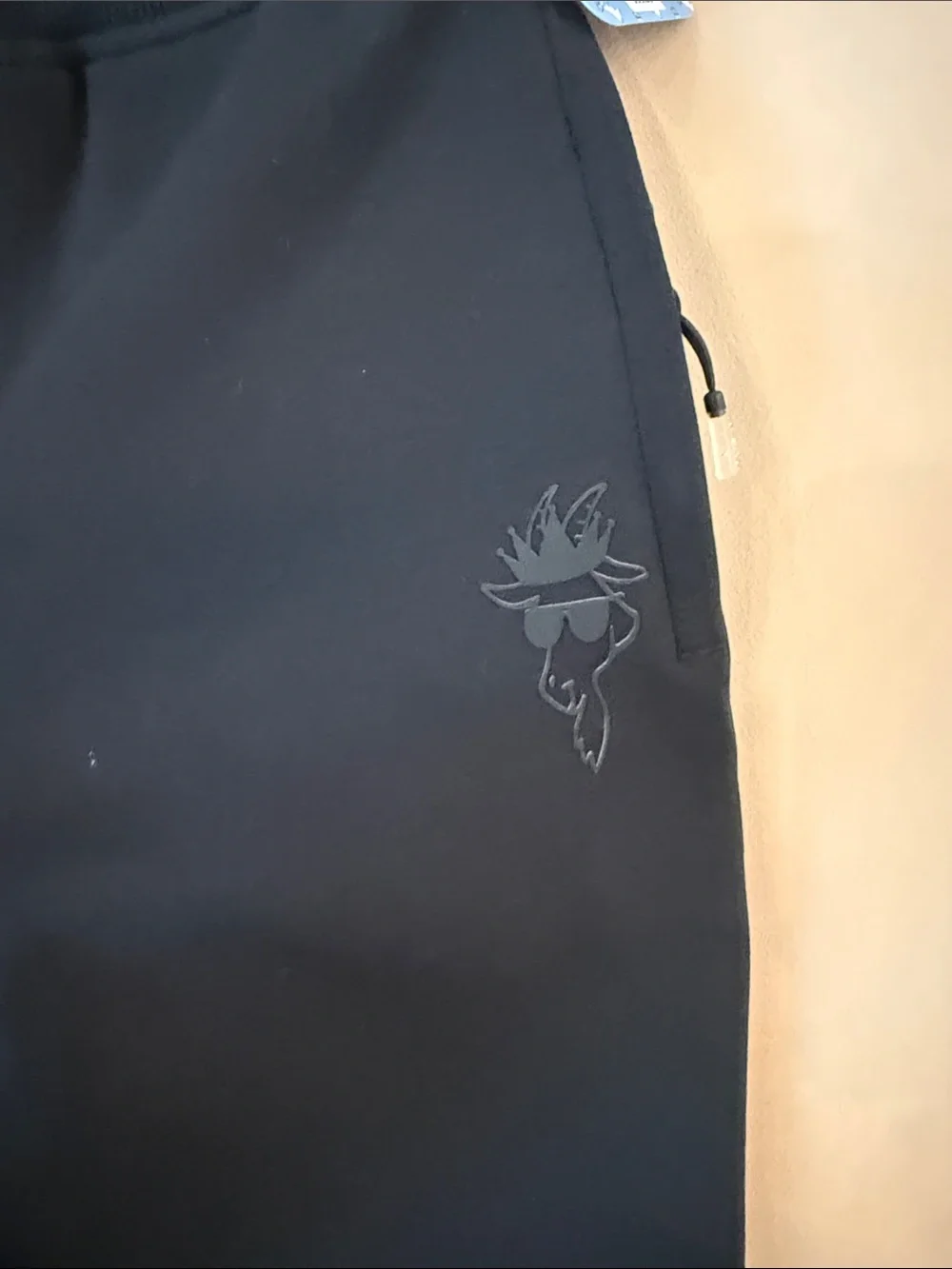 Kids Black Jogger Sweatpants with Drawstring Waist
